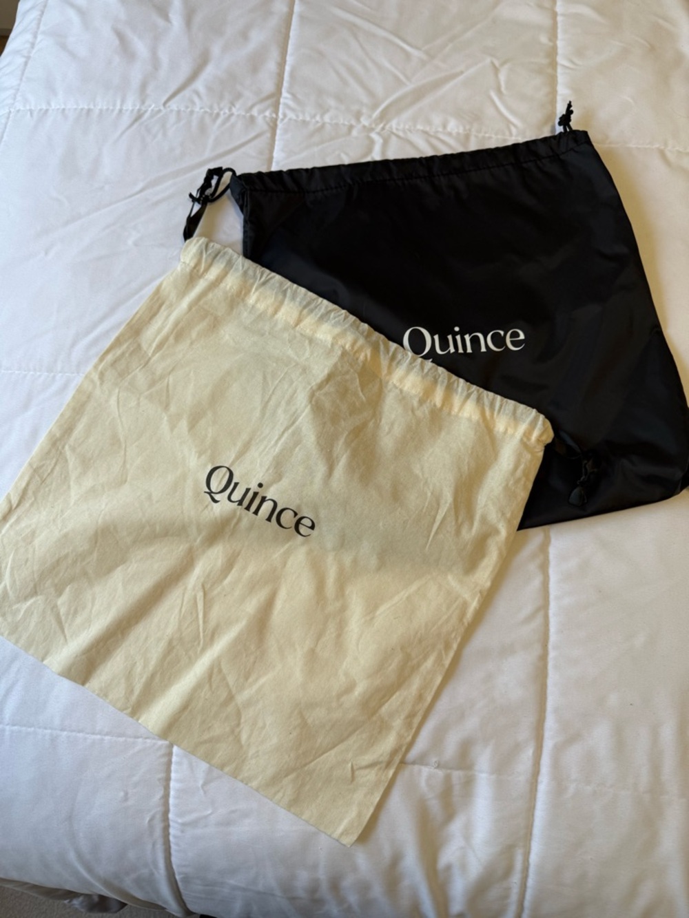 Quince dust bag set  Drawstring Storage Bags canvas, and nylon